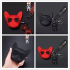 3D милый Французский бульдог Беспроводная зарядка силиконовый чехол для Apple AirPods1 2 Чехол Для air pro3 Bluetooth гарнитура коробка с брелоком