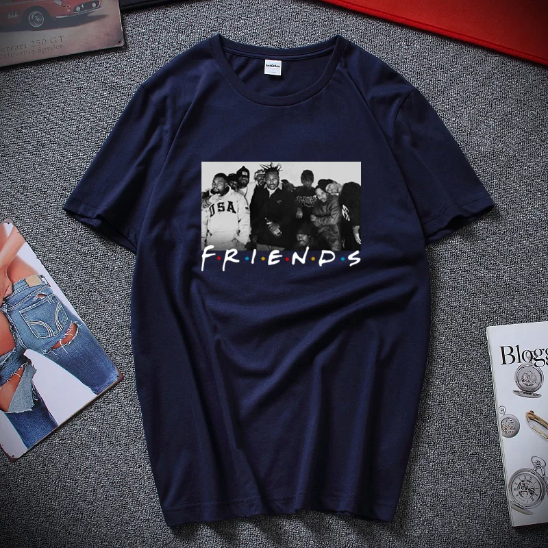 

New Streetwear Camisetas Wu-Tang Clan Friends TV Show T-Shirt Vintage Gift For Men Women Hip Hop T Shirts Clothing