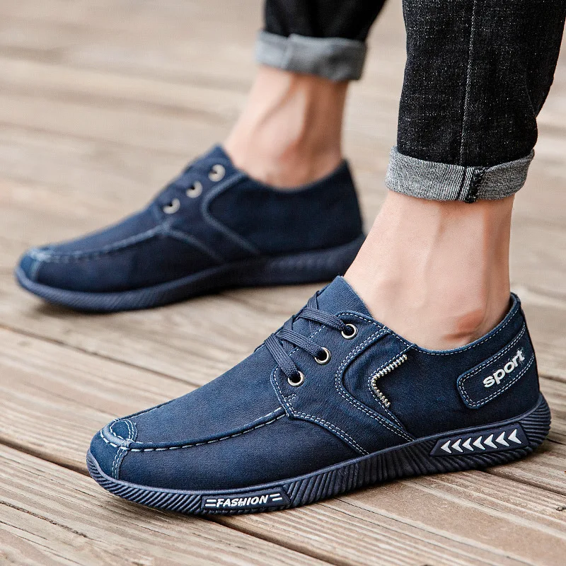 

Men Casual Shoes Spring Men Canvas Shoes Fashion Lace up Casual Flat Shoes Comfortable Breathable Men's Sneaker Outdoor Footwear