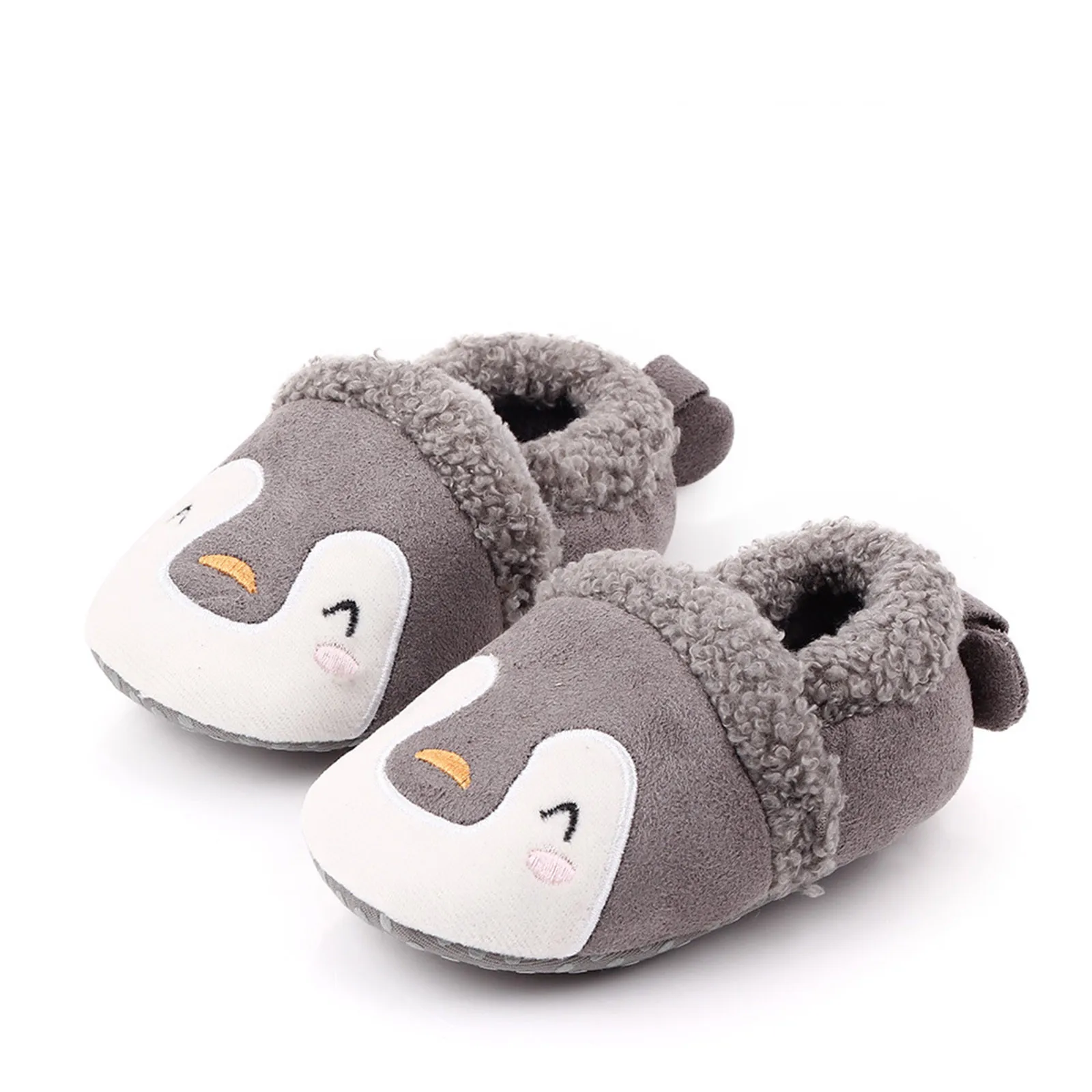 

Newborn Baby Boys Girls Slippers Soft Sole Non Skid Crib House Shoes Cute Animal Winter Warm Booties First Walker Crib Shoes TOP