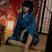hashibira inosuke cos demon slayer anime man woman cos high quality kimono fashion costume set underwearouterweargirdlekc