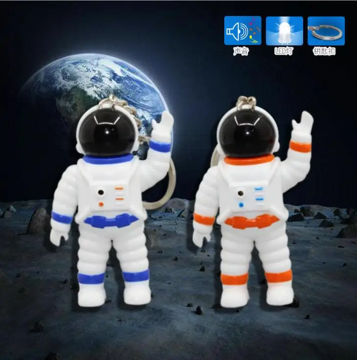 Мини-робот астронавт брелок космический человек светодиодная говорящая