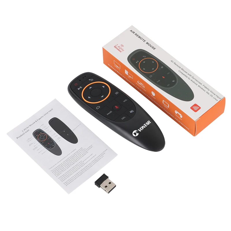 G30 Voice Air Mouse IR Learning G10 дистанционное управление с гироскопом 2 4G Беспроводная