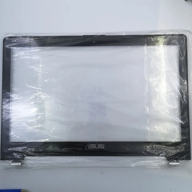 para Asus Vivobook S550 S550c S550ca S550cb S550cm Tcp15f81 V0.5 V0.4 Digitador da Tela de Toque de Vidro com Moldura Dianteira Quadro 15.6 Painéis e LCDs p/ tablet