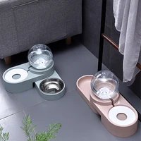 spherical dog bowl in small dogs food basin cat bowl automatic cat water fountain pet supplies hpis double bowl gift