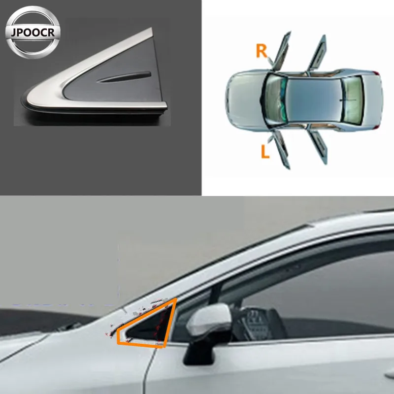 Автомобильное зеркало заднего вида с внешней треугольной отделкой для Toyota