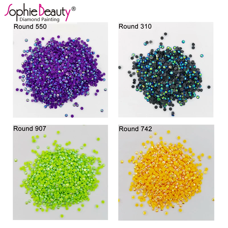 

2021 New AB Stone 2.8mm Colorful Round Drills Diamond Painting Embroidery Rhinestone Mosaic