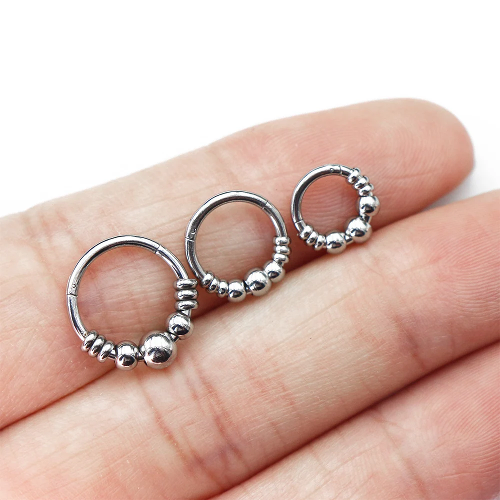 1 шт. 316L хирургические стальные перегородки Кликер ушной хрящ Хеликс козелка