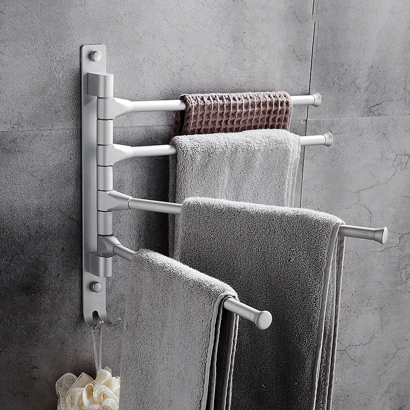 Многофункциональная вращающаяся на 180 градусов Полка для полотенец без