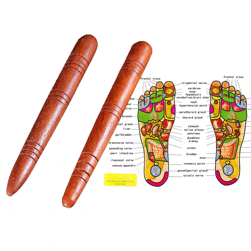 Деревянный массажер для ног физиотерапия рефлексотерапия тайский массаж