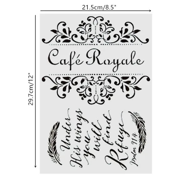 DIY живопись многоразовые художественные трафареты шаблоны для стены мебель