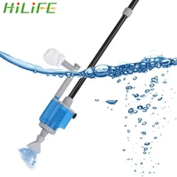 hilife electric aquarium fish tank water change pump filter pumps 28w gravel cleaner siphon cleaning tool eu plug