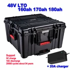 LTO 48v 160ah 170ah 180ah литий-титанатный аккумулятор, 20000 циклов, Fliteboard UPS solar off-grid power satellite + 20A зарядное устройство