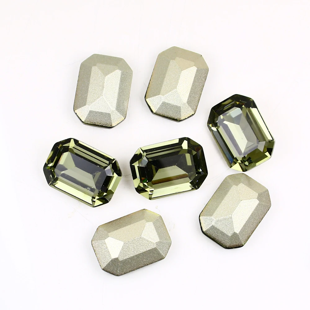 Восьмиугольные Стразы блестящие стеклянные камни и кристаллы острые бриллианты