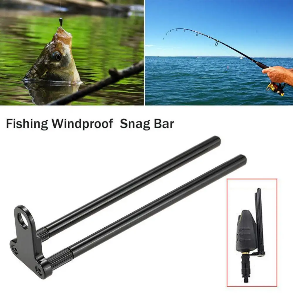 

75% Discounts Hot! Windproof Snag Bar Ears Aluminum Alloy Windshield Carp Bite Alarm Fishing Tackle