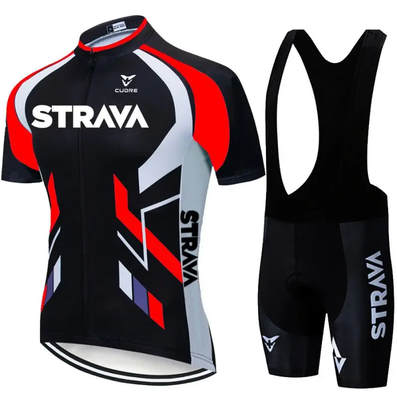 Cycling Wear 2022 Short Sleeve Stripes Sublimated Custom Logo Cycling Jersey Breathable With Short Bib Set Bike Jersey