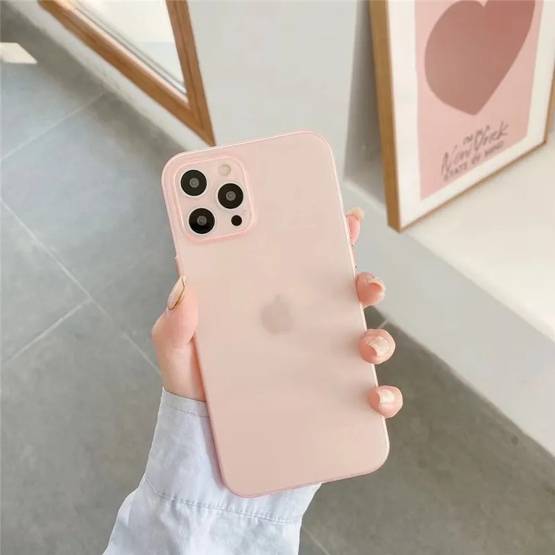 luxury black pink shockproof silicone tpu phone case for iphone 12 pro max 11 pro max xs xr 12 mini matte protect cover for men free global shipping