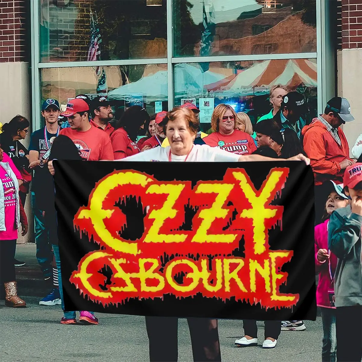 

Ozzy Osbourne Vintage Logo Funny Vintage Gift for Men Women Funny Gift Interesting Pictures Comical Flag