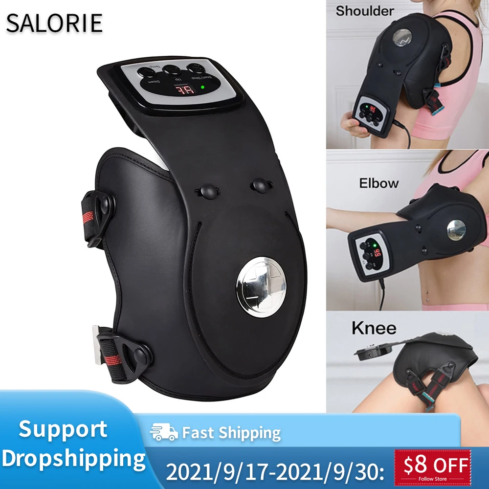 

Knee Massager with Heat Physiotherapy Massage Device Far Infrared Vibration Massagers Leg Elbow Shoulder Arthritis Pain Relief