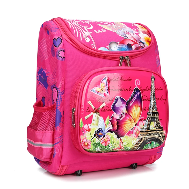 Ортопедические детские школьные рюкзаки для девочек рюкзак с рисунком бабочки