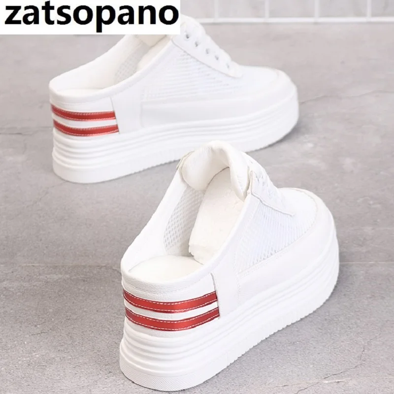 Женские кроссовки на каблуке 8 см белые/Серебристые шлепанцы размер 34 40 Новинка