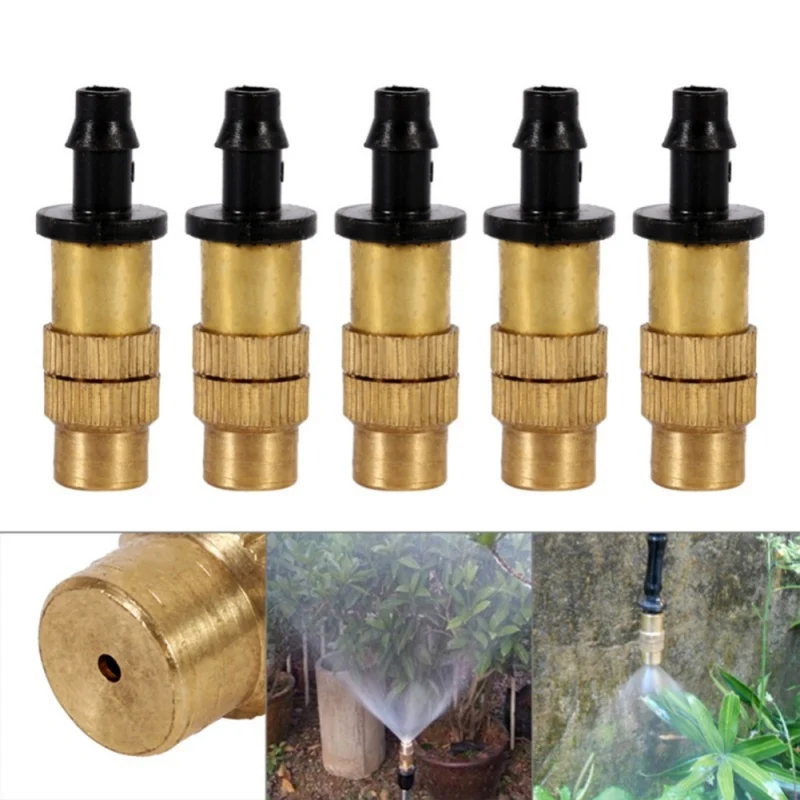 

10pcs/Set Adjustable Atomizing Copper Nozzle Garden Hose Connector Quick Hose Adapter Accessories Garden Connector Water Sprays
