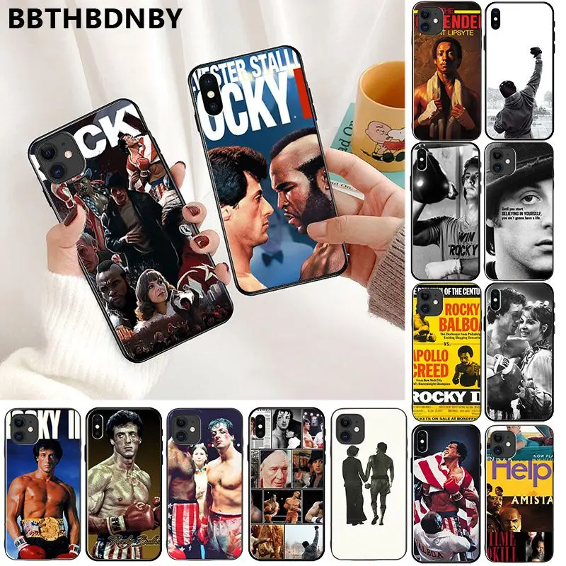 Чехол для телефона Rocky Balboa DIY печать рисунок чехол iPhone 11 pro XS MAX 8 7 6 6S Plus X 5 5S SE XR