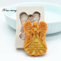angel silicone resin molds diy cake pastry candy fondant moulds dessert chocolate lace decoration kitchen baking tools m1934