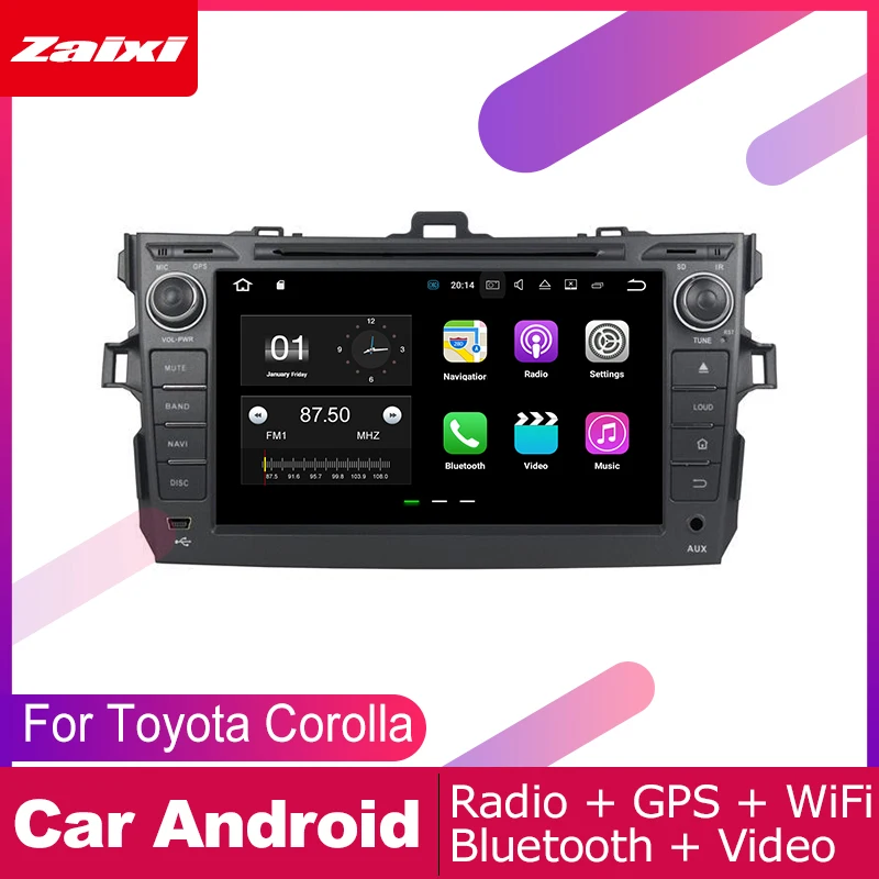 Для Toyota Corolla (E140) Sedan 2006 ~ 2013 аксессуары для автомобиля Android мультимедийный плеер gps