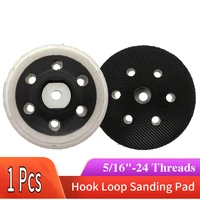 3 inch 6 holes hook and loop backing plate 516 24 threads polishing buffing sanding pad for dual action car polisher sander