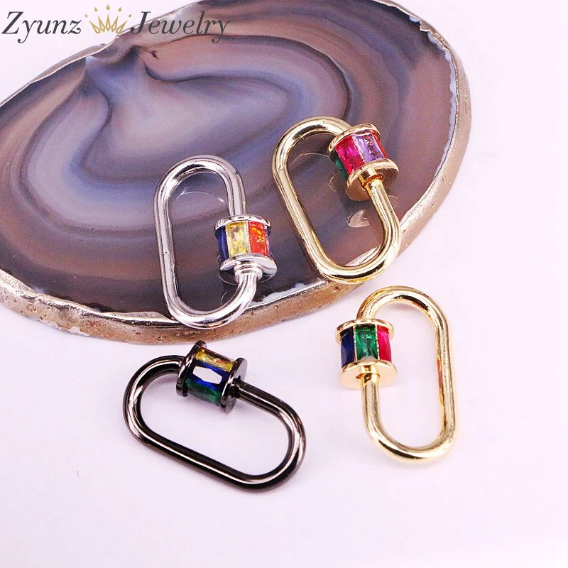 5 шт. золотистый/розовое золото/серебристый цвет CZ микро паве овальной формы