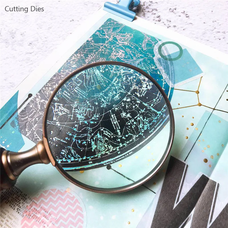 5 шт./партия Горячая штамповка звезда земля напечатанная веленевая писчая бумага