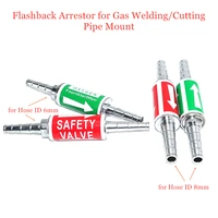 flashback arrestor 1 pair oxygen acetylene propane safety valve for 8mm 6mm 0 31 0 24 cutting torch hose flame buster