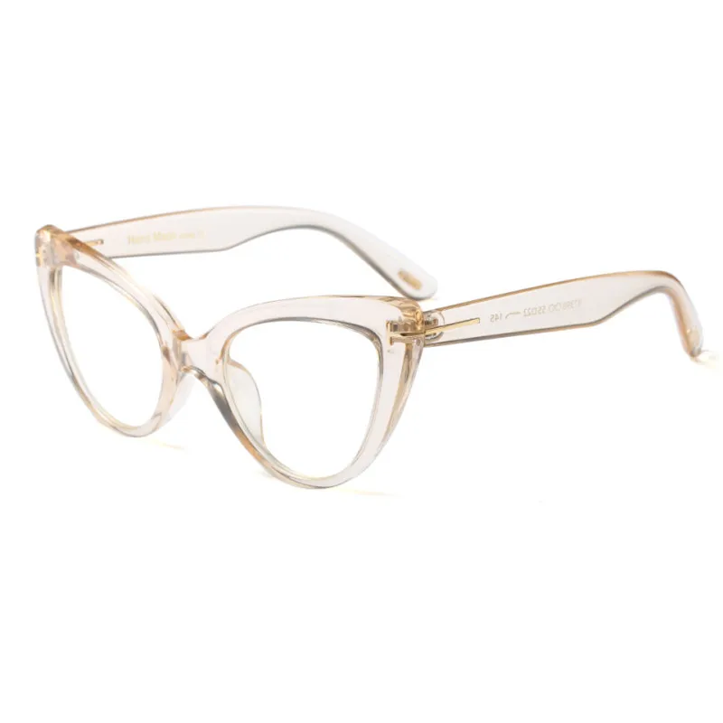 Прозрачная оправа для очков &quotкошачий глаз&quot синий светильник