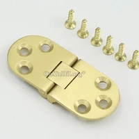 brand new 12pcs pure brass butler tray flip hinges round edge folding flap hinges hidden folding table parts w screws