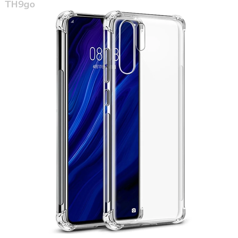 Прозрачный чехол для Huawei P30 Pro P20 Lite P Smart 2019 противоударный мягкий из ТПУ Nova 3e 4e