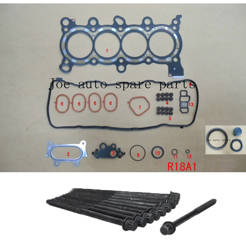 R16A1 R18A1 R18A2 R20A1 R20A3 двигатель полный комплект прокладок для Honda EDIX (FN FK)/CIVIC (FD)/ACCORD (CU) 1