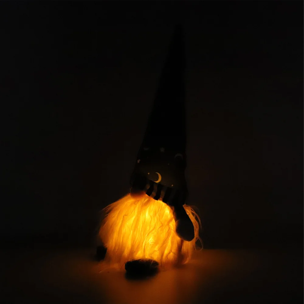 

1Pc Night Glowing Faceless Doll Decorative Gnome Doll Craft for Black