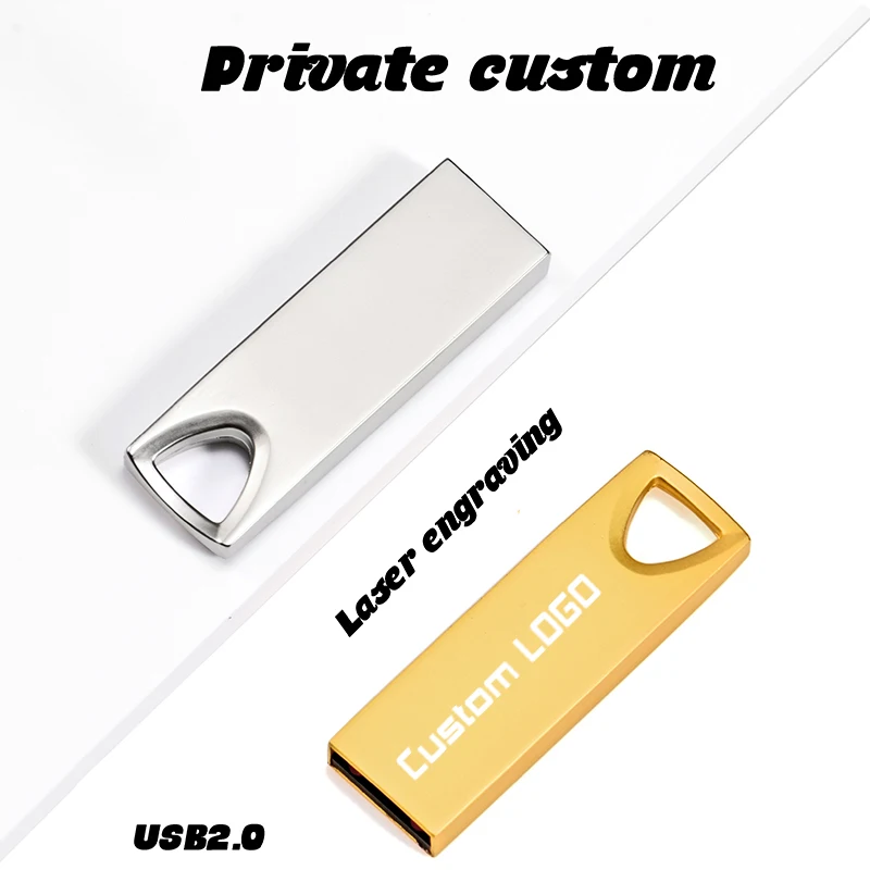 Металлический флеш накопитель USB 2 0 оригинальная Флешка флешка 8 ГБ/16 ГБ/32 ГБ/64