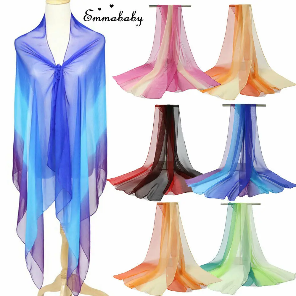 Модный женский дышащий Длинный мягкий шарф шифоновая шаль женские шарфы 160 см| |