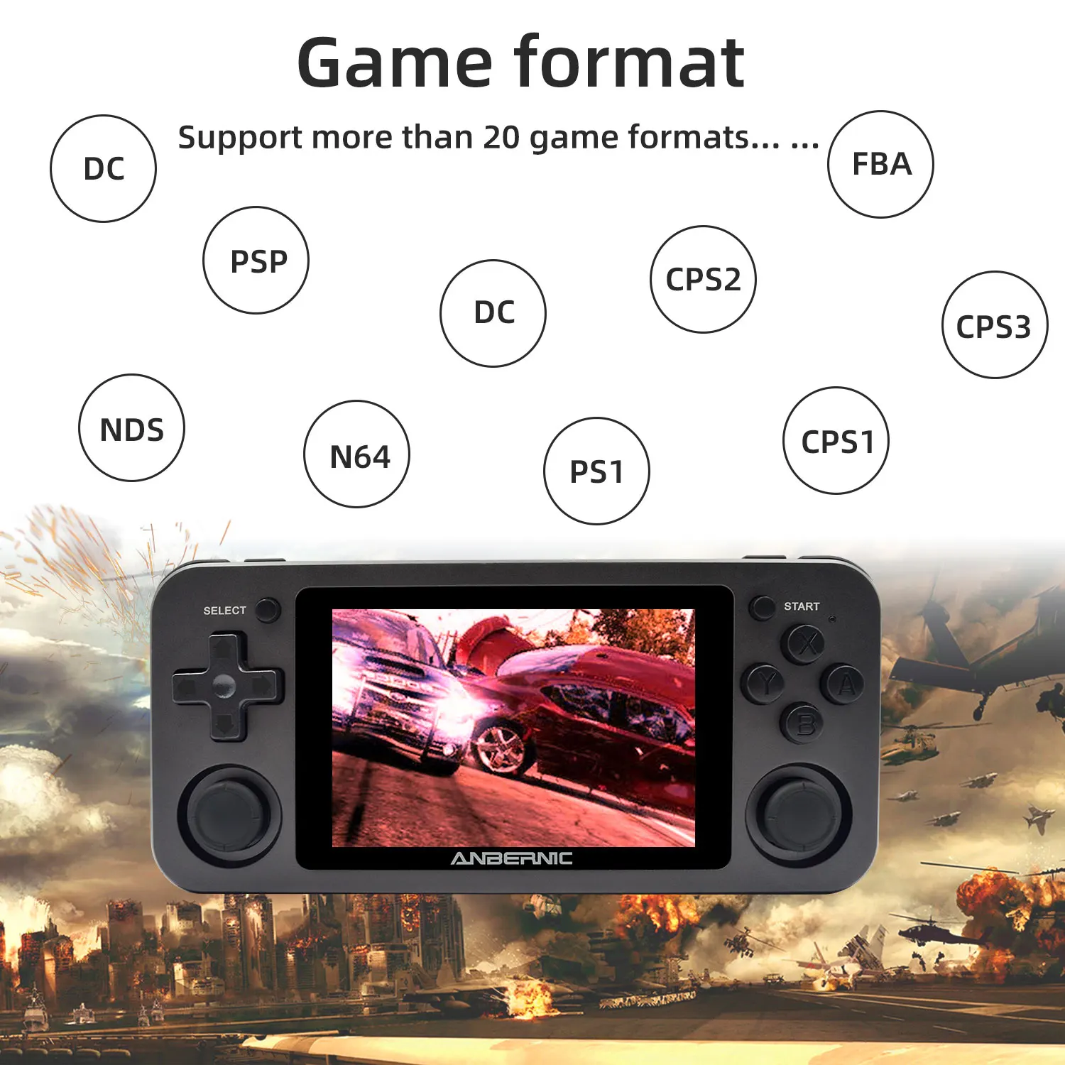Anbernic Metal RG351M Portable Retro Game Console 3.5&quot IPS Screen RK3326 Chip Built in 2512 Games Support 20 Emulators | Электроника