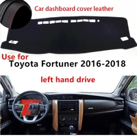 taijs factory protective casual anti uv leather car dashboard cover for toyota fortuner 2016 2017 2018 left hand drive
