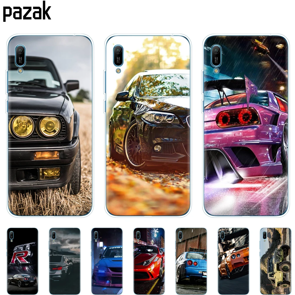 Case For Huawei Honor 8A PRO 8S 8C 8X 9X 10 i play 3 case cover for huawei Y5 Y6 Y7 Y9 2019 pro Prime bag Cool sports car design