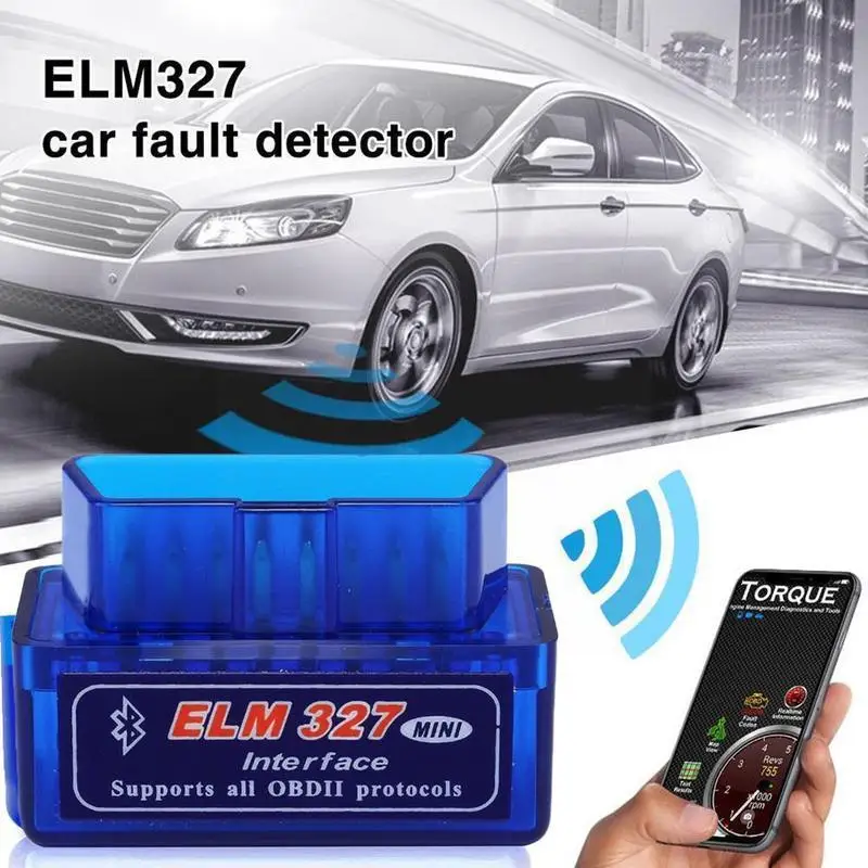 Elm327 V2.1 Bluetooth-совместимый Obd2 сканер Авто Obd Eobd считыватель кодов 2 версия на русском