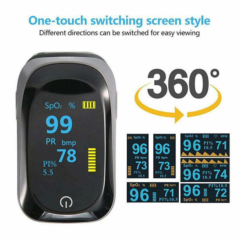 

Electronic Sphygmomanometer Arm Voice Blood Pressure Monitor Finger Pulse Oximeter SpO2 PR RR Digital Thermometer Family Set