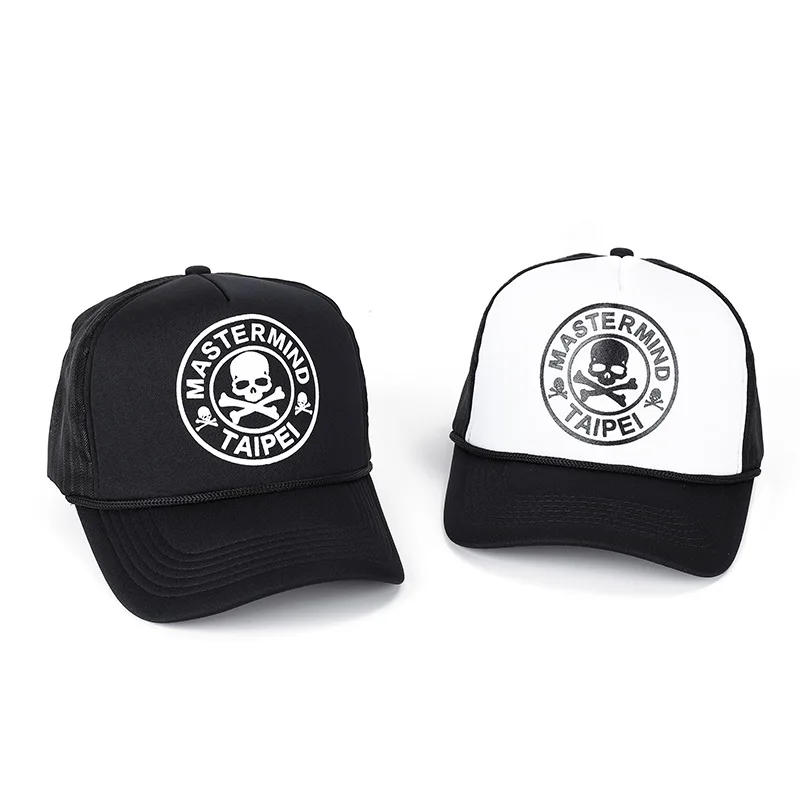 Летние унисекс хип-хоп с принтом черепа мужские бейсболки женские дышащие