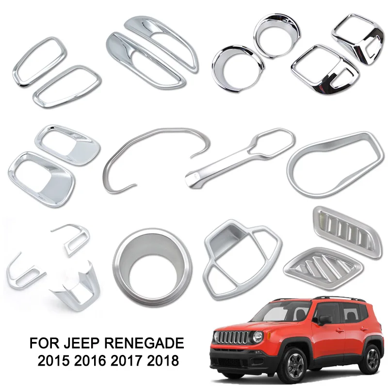 Передний сигнал для Jeep Renegade 2015 2016 2017 2018 ручной тормоз хромированная крышка