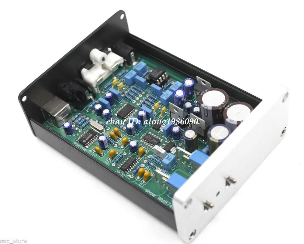 Готовая плата WM8740 + DIR9001 DAC поддержка коаксиального и USB входа двойной Op Amp RC5532DD