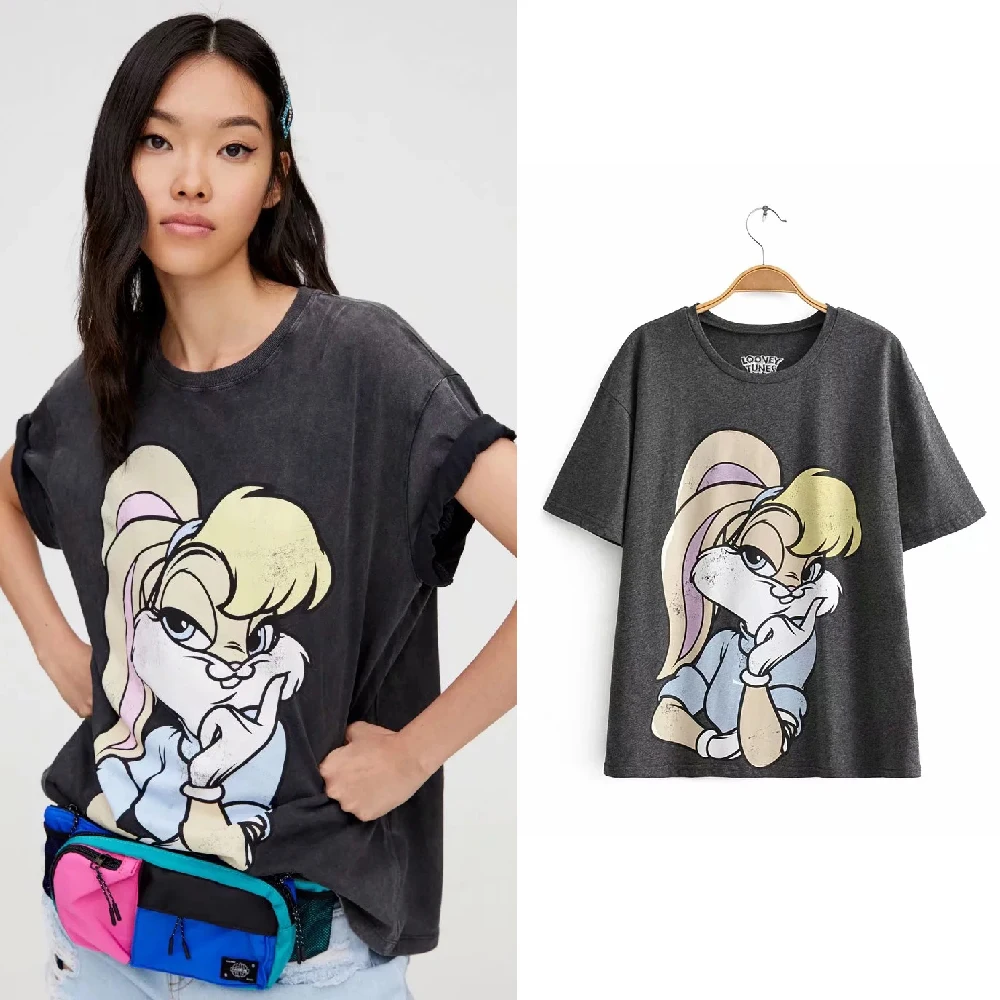 Lola Bunny 2019 модная футболка женская одежда графическая рубашка с принтом милые