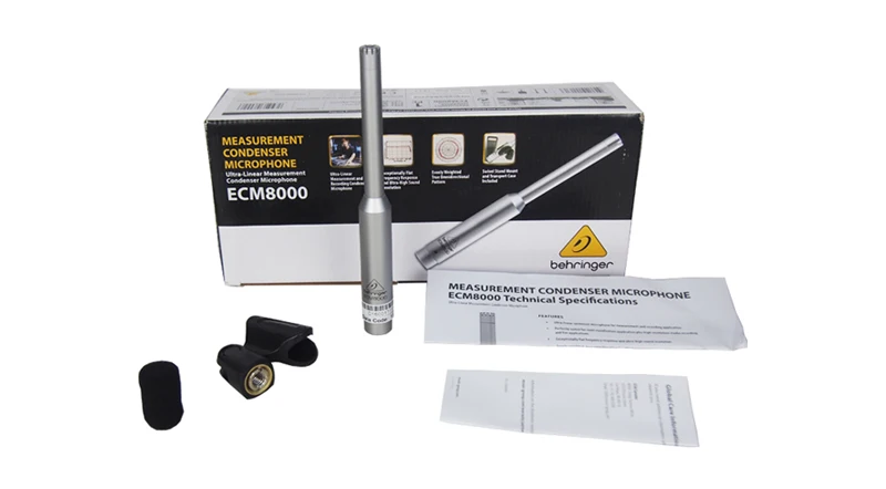 Профессиональный многонаправленный микрофон BEHRINGER ECM8000 для проверки емкости